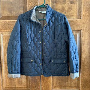 Eddie Bauer dark Navy Quilted Jacket